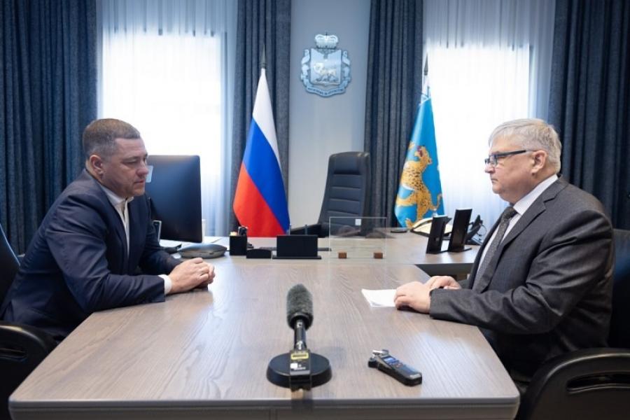 Губернатор провел рабочую встречу с Министром культурного наследия Псковской области