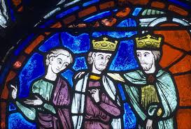 Изображение Карла Великого на витражах Шартрского собора. 1194 – 1225 гг.